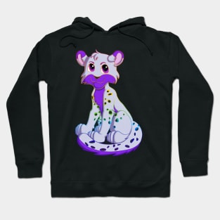 Snow leopard purple purple Hoodie